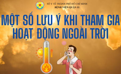 Một số lưu ý khi tham gia hoạt động ngoài trời